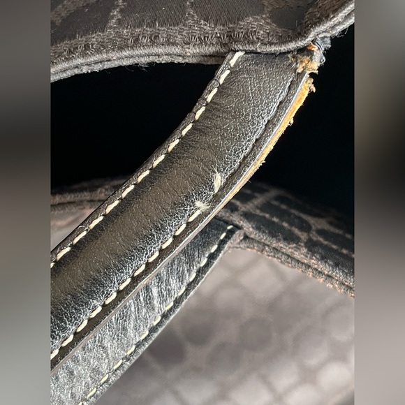 Kate Spade Black canvas Tote Bag vintage - Picture 10 of 10